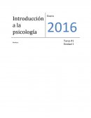 INTRODUCCION A LA PSICOLOGIA.