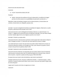 Secuencia de artes Educación Visual.. Página 1