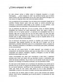 Ensayo video “cómo empezó la vida”