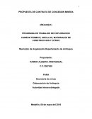 ANALISIS TECNICO DE EXPLORACION GEOLOGICA