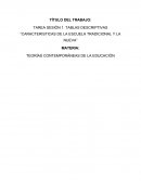 Comparacion de escuela trad. y nueva.