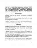 Addendum a acuerdo de confidencialidad