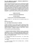 FALLA DEL SERVICIO DE ADUANAS / OPERACION ADMINISTRATIVA / ACCION DE REPARACION DIRECTA