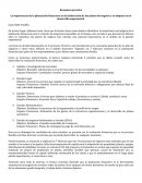 La importancia de la planeación financiera en la elaboración de los planes de negocio y su impacto en el desarrollo empresarial.