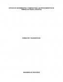 ESTUDIO DE MOVIMMIENTOS Y TIEMPOS PARA LOS PROCEDIMIENTOS DE ARMADO DE PIEZAS (JUGUETES)