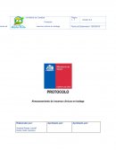 PROTOCOLO ALMACENAMIENTO DE MATERIAL ESTERIL.