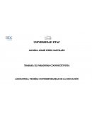 ASIGNATURA: TEORÍAS CONTEMPORANEAS DE LA EDUCACIÓN.