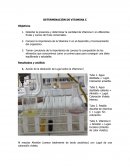 Determinación Vitamina C.