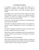 Los Paradigmas Sociológicos