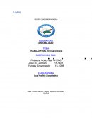 Trabajo final de contabilidad. Los asientos contables