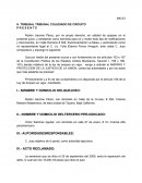 H. TRIBUNAL TRIBUNAL COLEGIADO DE CIRCUITO.