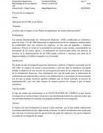 Aplicación de las NIIF para PYMEs. Página 1