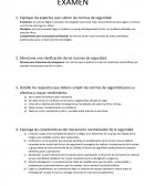 Explique los aspectos que cubren las normas de seguridad.