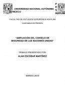 Ampliación del consejo de seguridad de las Naciones Unidas