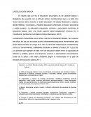 LA EDUCACION BASICA.