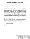 Significado Psicológico de la Creatividad