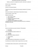 Modelos y procesos de investigaciones educativa: observación y exploración.