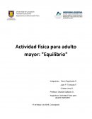 Equilibrio en adulto mayor