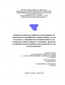 En Venezuela desde el año 2006 fue promulgada la ley de los consejos comunales, los cuales venían con la intensión de organizar la comunidad y que a través del pueblo organizado se pudiera ejecutar