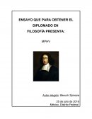 BARUCH SPINOZA. ¿Cómo se relaciona la idea de felicidad, libertad y servidumbre en torno a la razón?