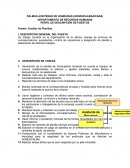 PERFIL DE DESCRIPCIÓN DE PUESTOS