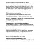 Describe brevemente la evolución histórica de la educación en México.