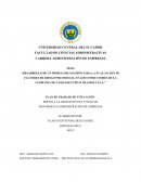 Propuesta de un modelo de gestión para Transocci S.A