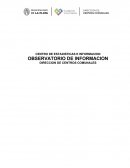 CREACION DE DEPARTAMENTO DE ESTADISTICA DE CENTROS COMUNALES