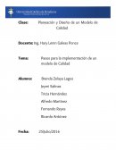 Pasos para la implementación de un modelo de Calidad