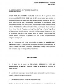 SMART PRICE CIME ESCRITO INICIAL. Página 1