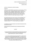 RECTIFICACION DE ACTA ESCRITO INICIAL
