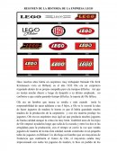 RESUMEN DE LA HISTORIA DE LA EMPRESA LEGO