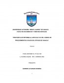 Propuesta de Reforma al Articulo 107 del Codigo de Procedimientos Civiles del Estado de Oaxaca
