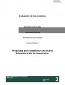 Propuesta para establecer una buena Administración de inventarios