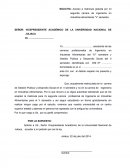 Solicitud de matricula para una universidad