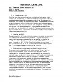 GPS Sistema de Posicionamiento Global.