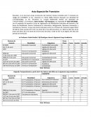 Acta Especial De Transición