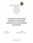 La influencia de las Redes Sociales en el desarrollo académico de los estudiantes universitarios
