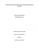 Tema- INTERPRETACIÓN CONSTITUCIÓN NACIONAL PARA MANEJO DE ASUNTOS PÚBLICOS.