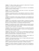 Resumen de algunos artículos del Código de Trabajo