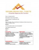 Objeto de análisis: Plan de marketing de Amoblados del Norte del sector de la madera en Estados Unidos.