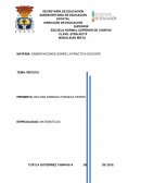 Observaciones de practicas docentes.