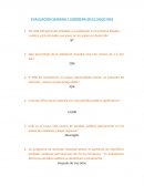 Evaluacion del curso