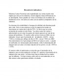 Discusión de indicadores