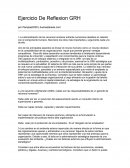 Ejercicio De Reflexion GRH.