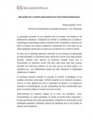RELACIÓN DE LA PSICOLOGÍA EDUCATIVA CON OTRAS DISCIPLINAS