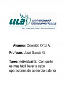 Con quién es más fácil llevar a cabo operaciones de comercio exterior.