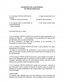 DIAGNOSTICO DE LA MATRIZDOFA DE TORTAS VEGETALES