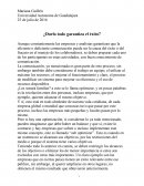 ¿Darlo todo garantiza el éxito?