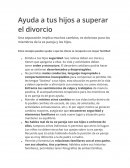 Ayuda a tus hijos a superar el divorcio